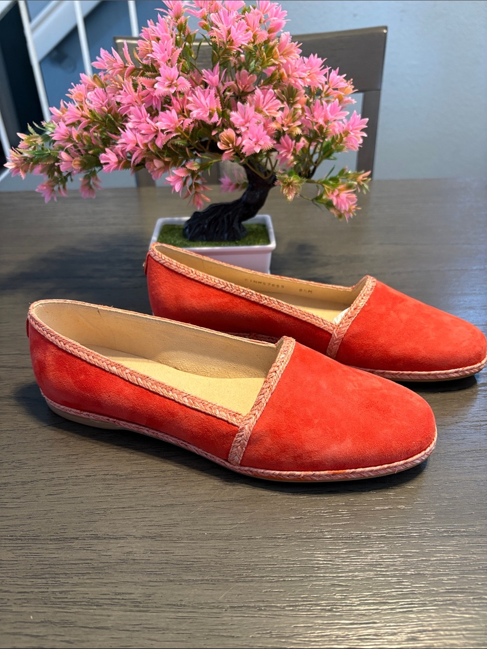Stuart Weitzman Pimento Suede Flats